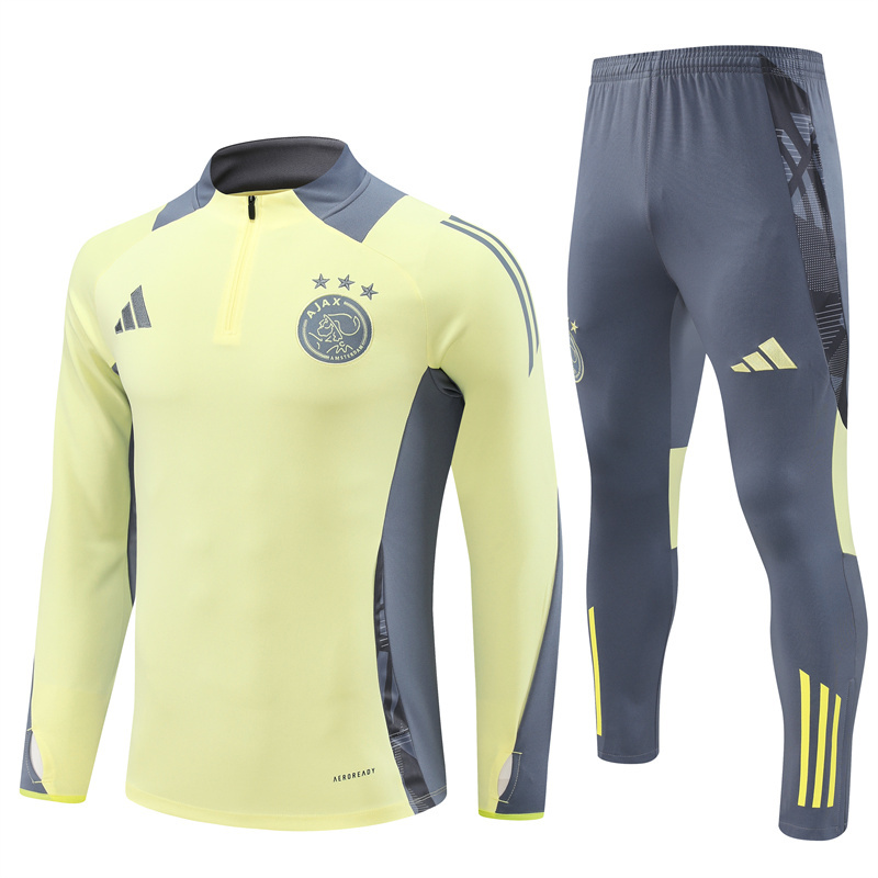 AAA Quality Ajax 24/25 Tracksuit - Yellow/Grey